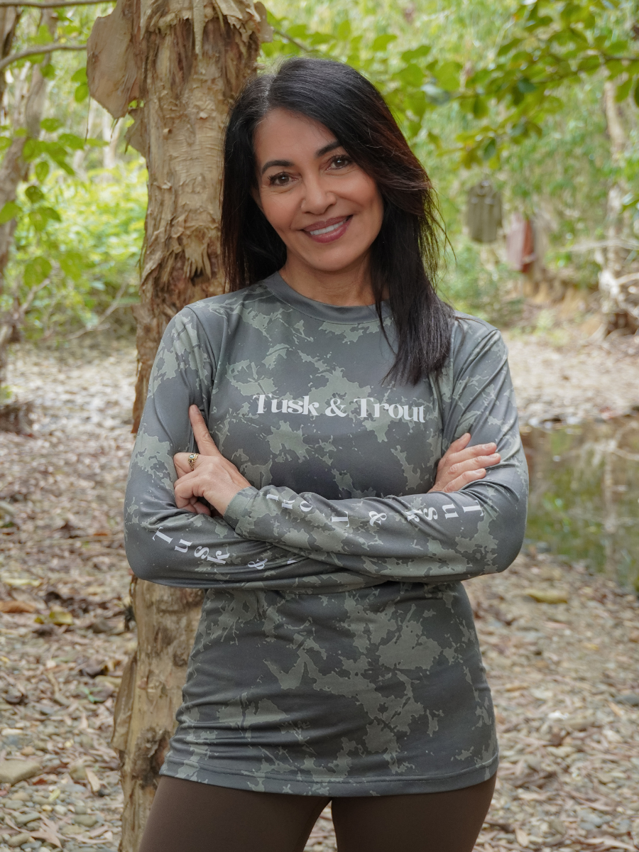 Bushland Camo Fishing Jersey