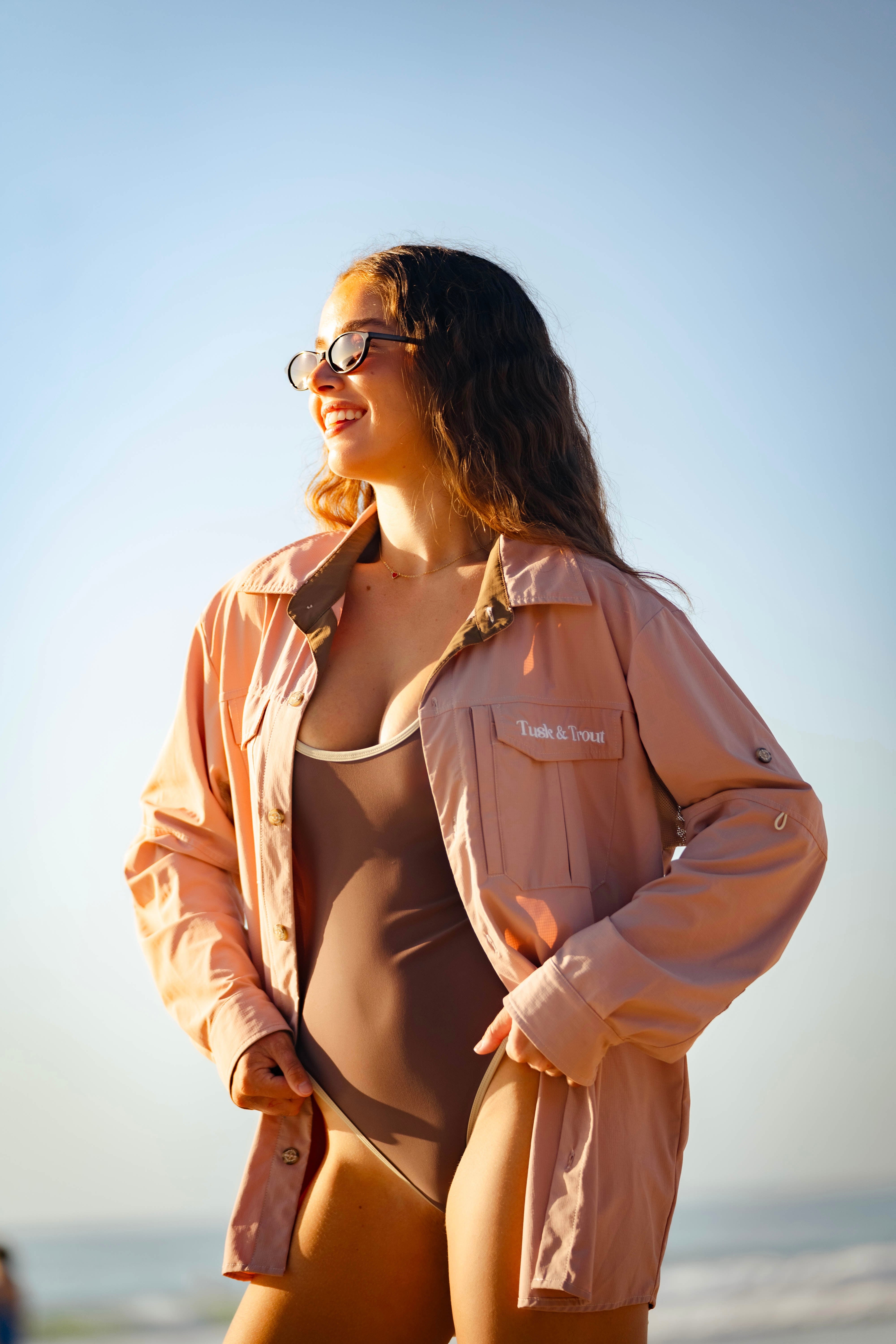 Dusty Pink Fishing Shirt