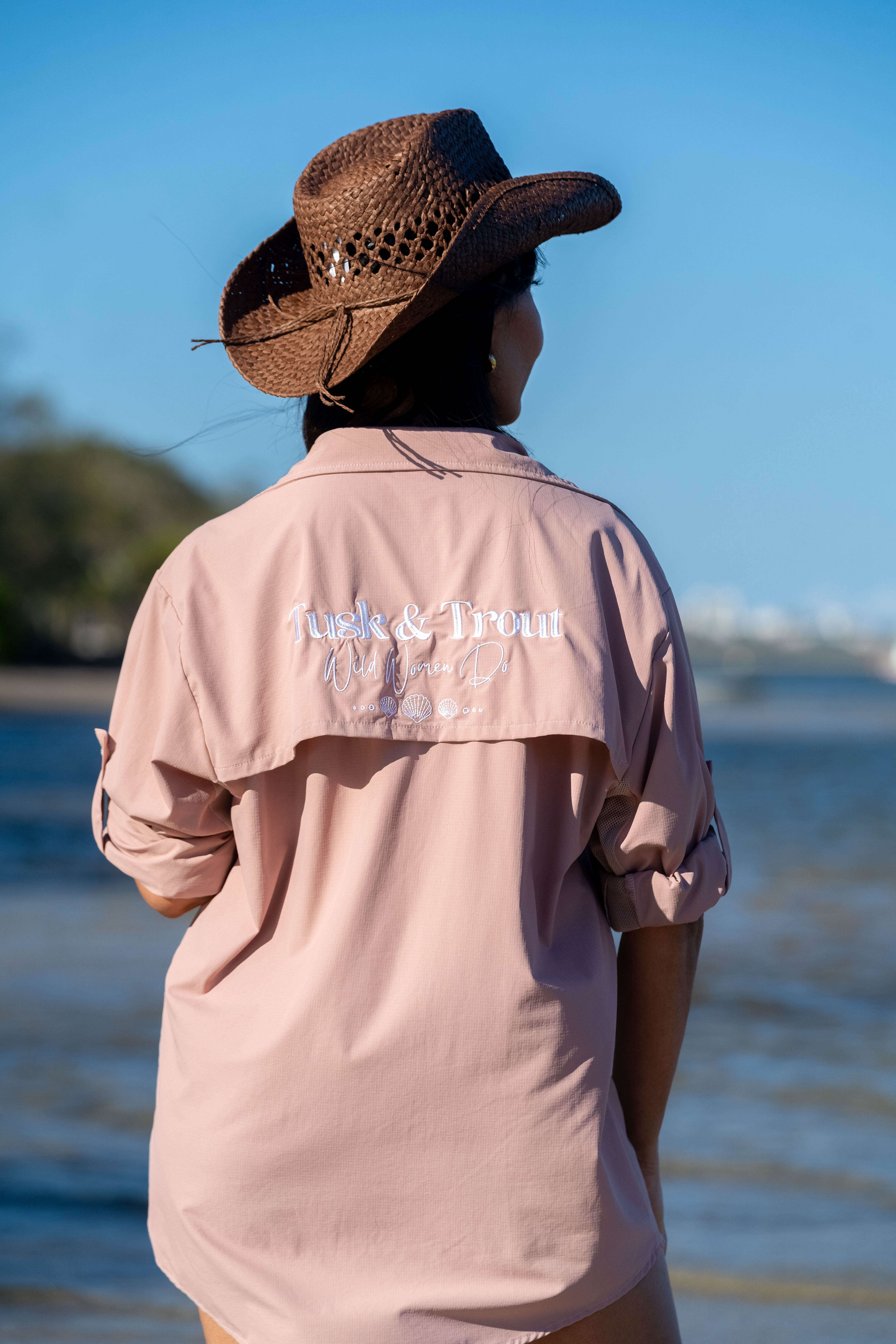 Dusty Pink Fishing Shirt