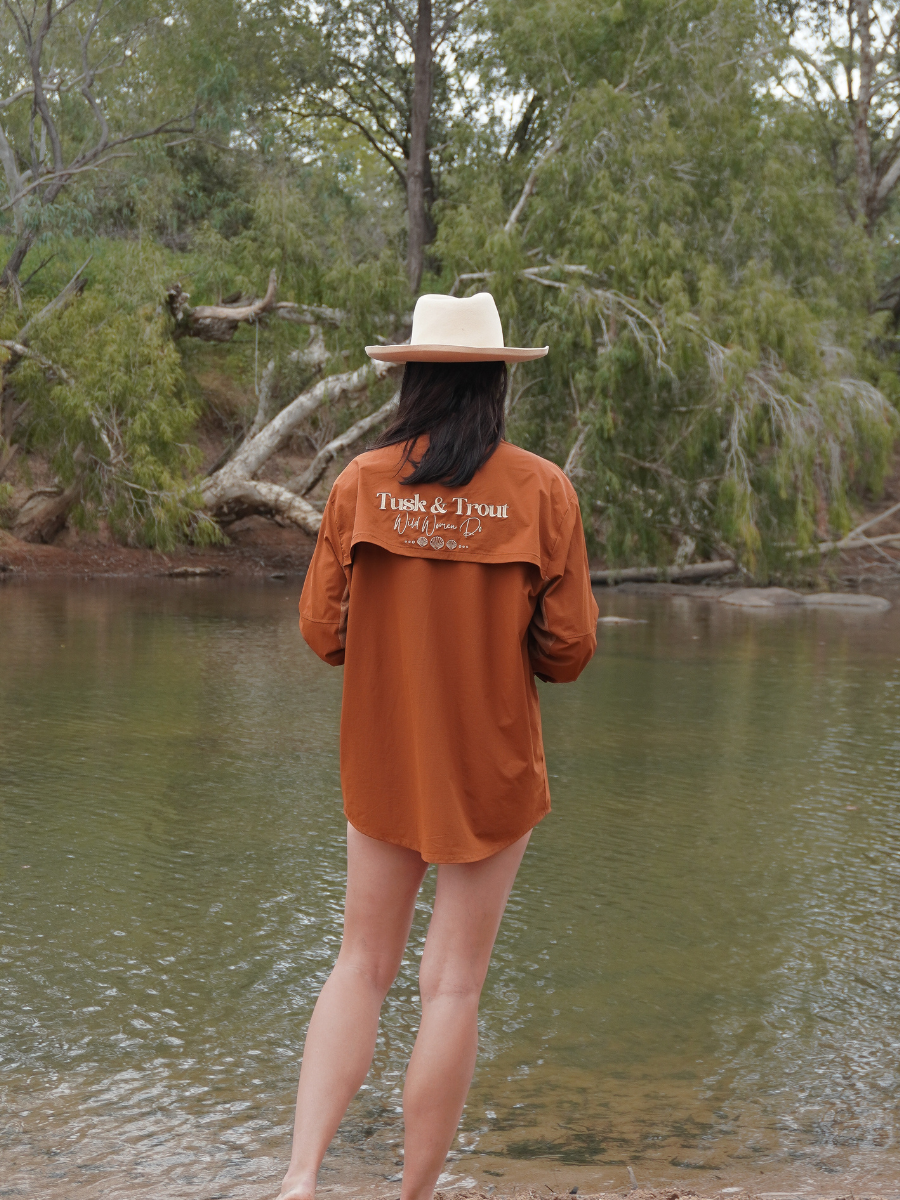 Terracotta Sun Fishing Shirt