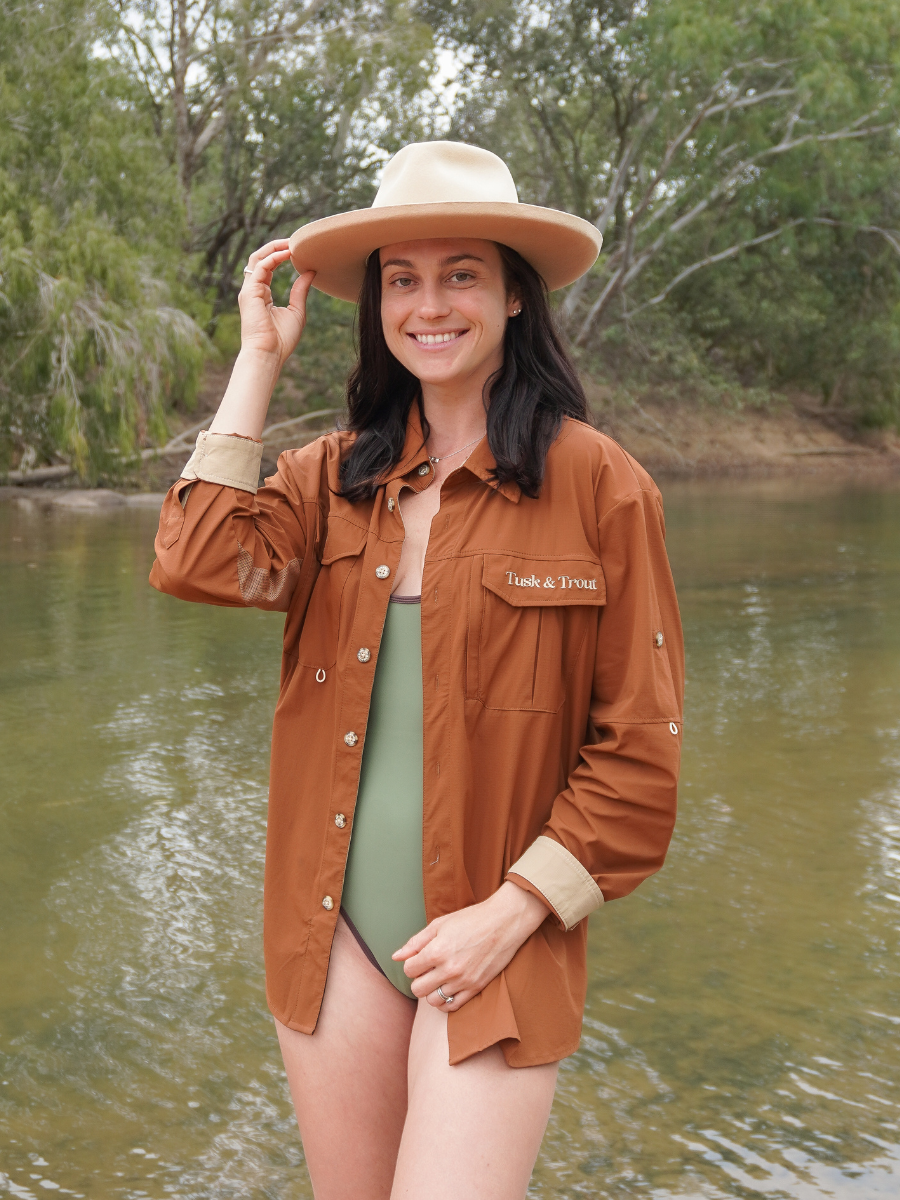 Terracotta Sun Fishing Shirt
