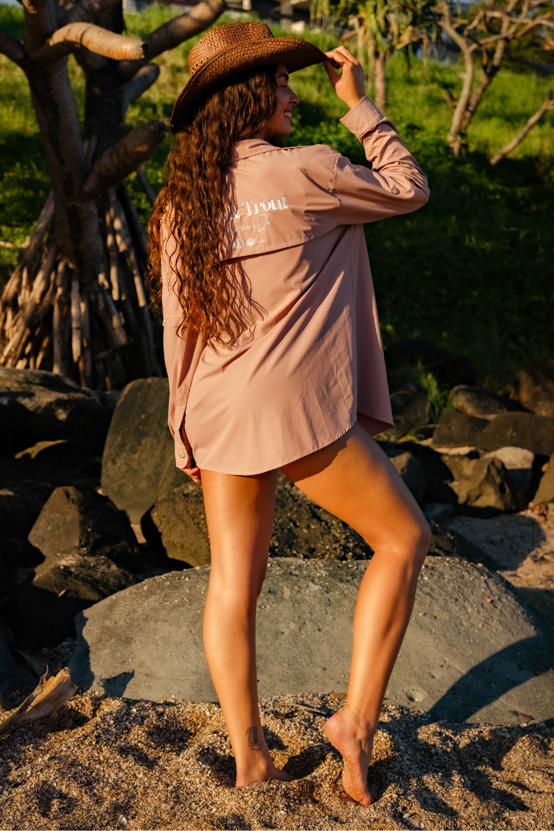 Dusty Pink Fishing Shirt